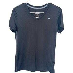 Champion Vapor Performance Short-Sleeved Tee Shirt Black Women's Size Medium